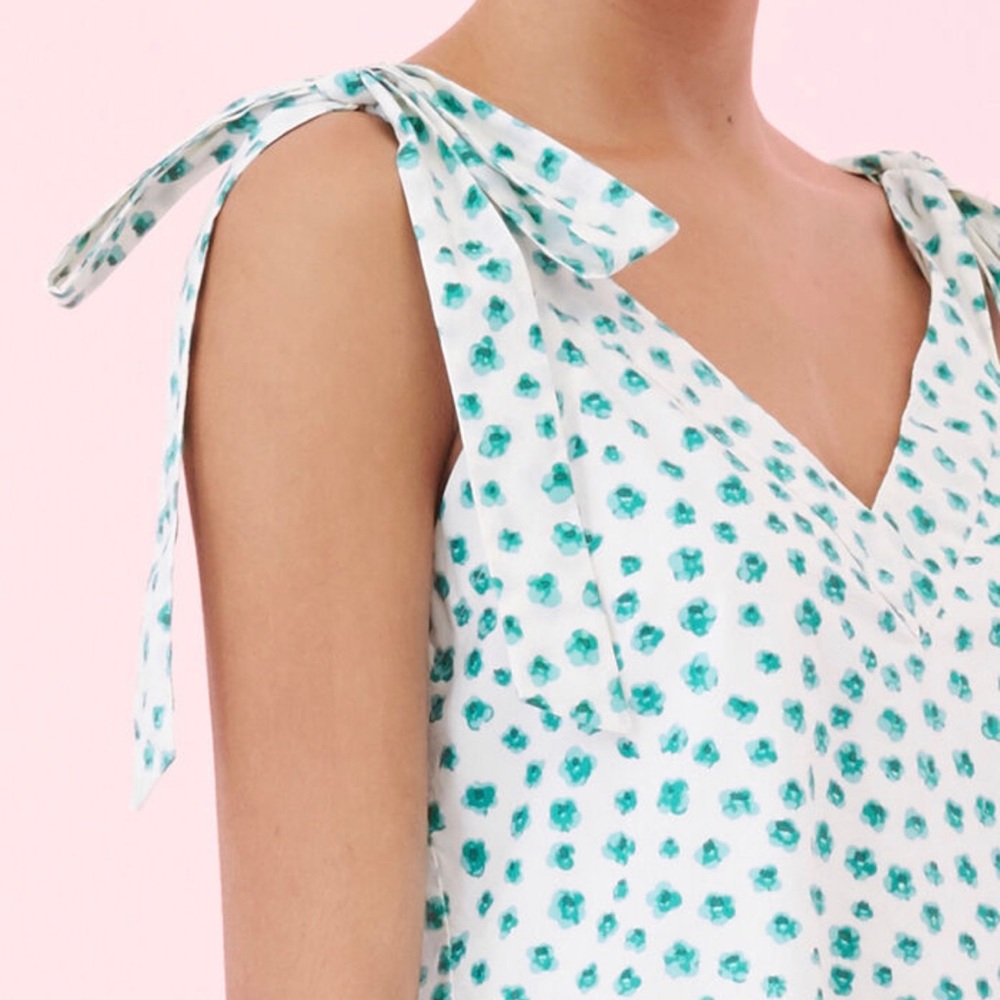 Rebecca Taylor, EMERALD DAISY POPLIN DRESS